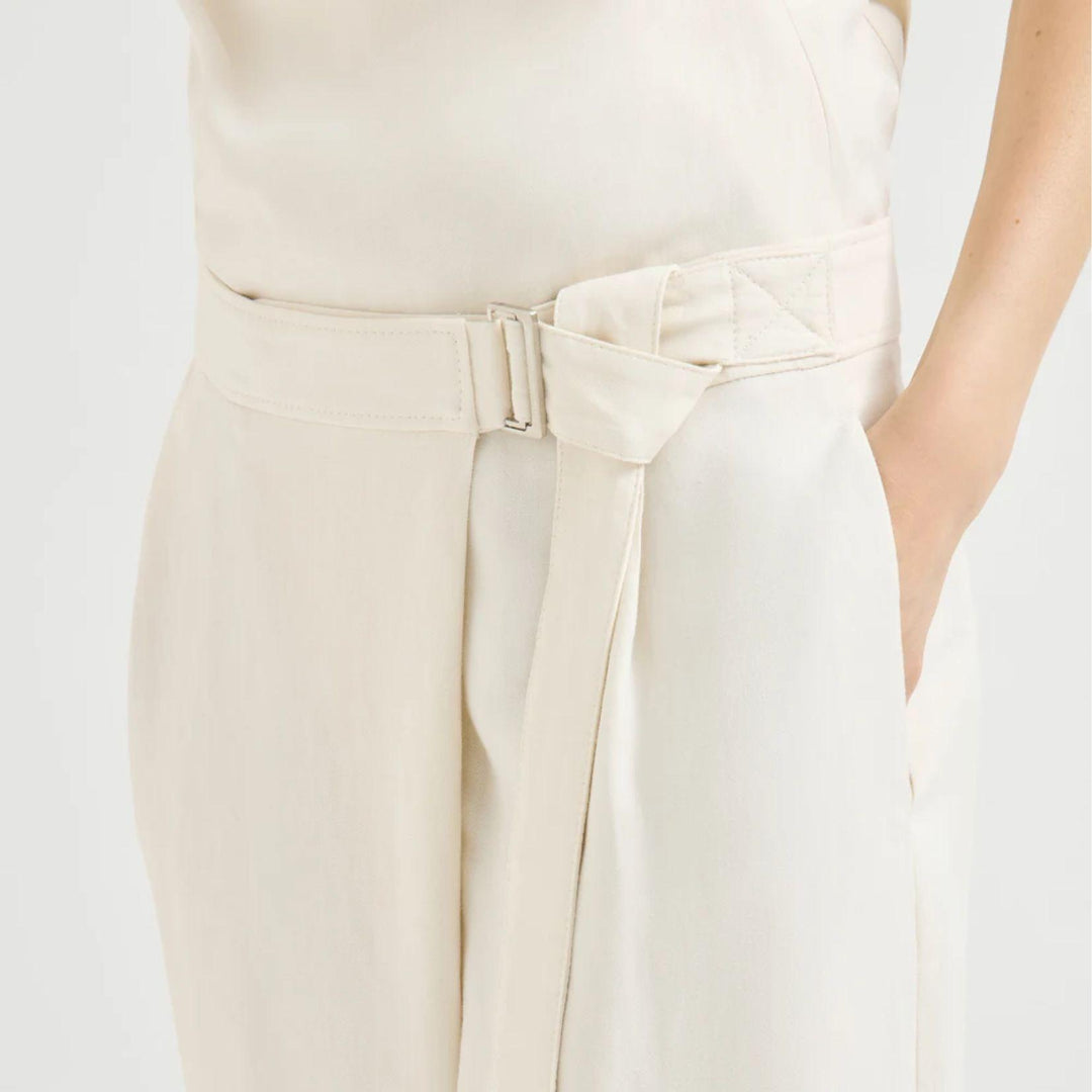 Fluid Twill Wrap Pant