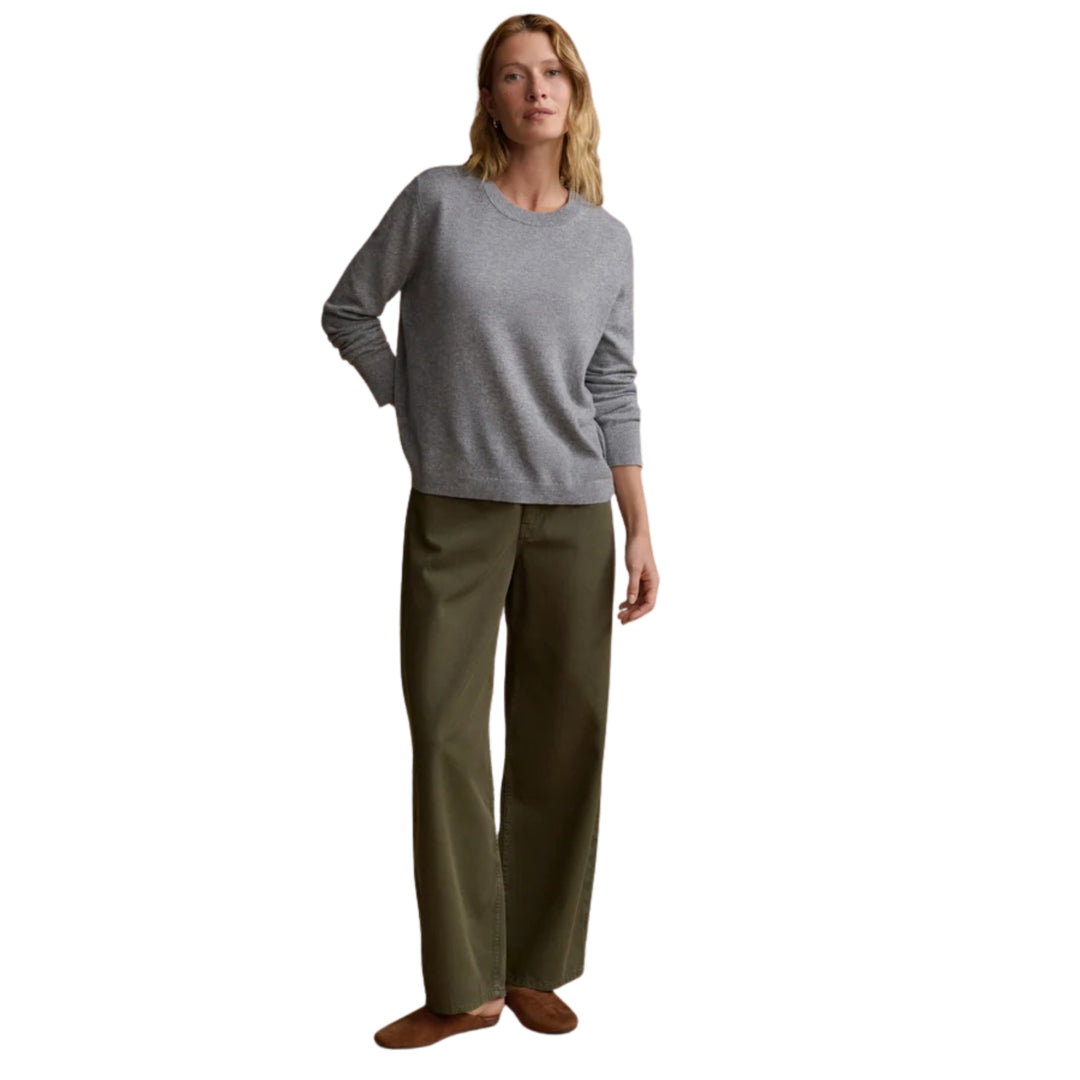 Flynn Cashmere Crewneck in Grey