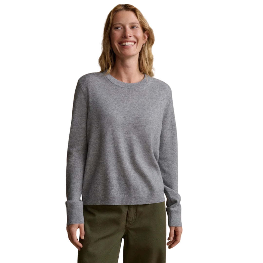 Flynn Cashmere Crewneck in Grey