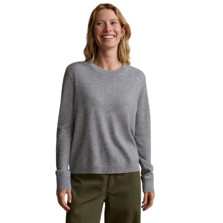 Flynn Cashmere Crewneck in Grey
