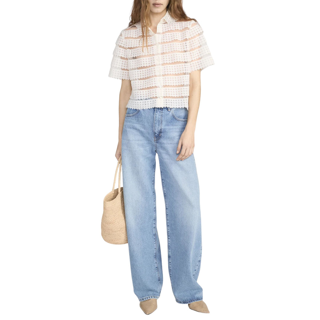 The Lattice Crochet Blouse