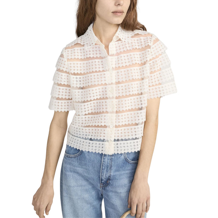 The Lattice Crochet Blouse