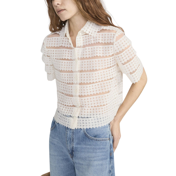 The Lattice Crochet Blouse
