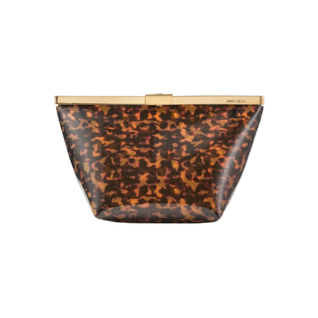 Ganache Clutch in Tortoiseshell