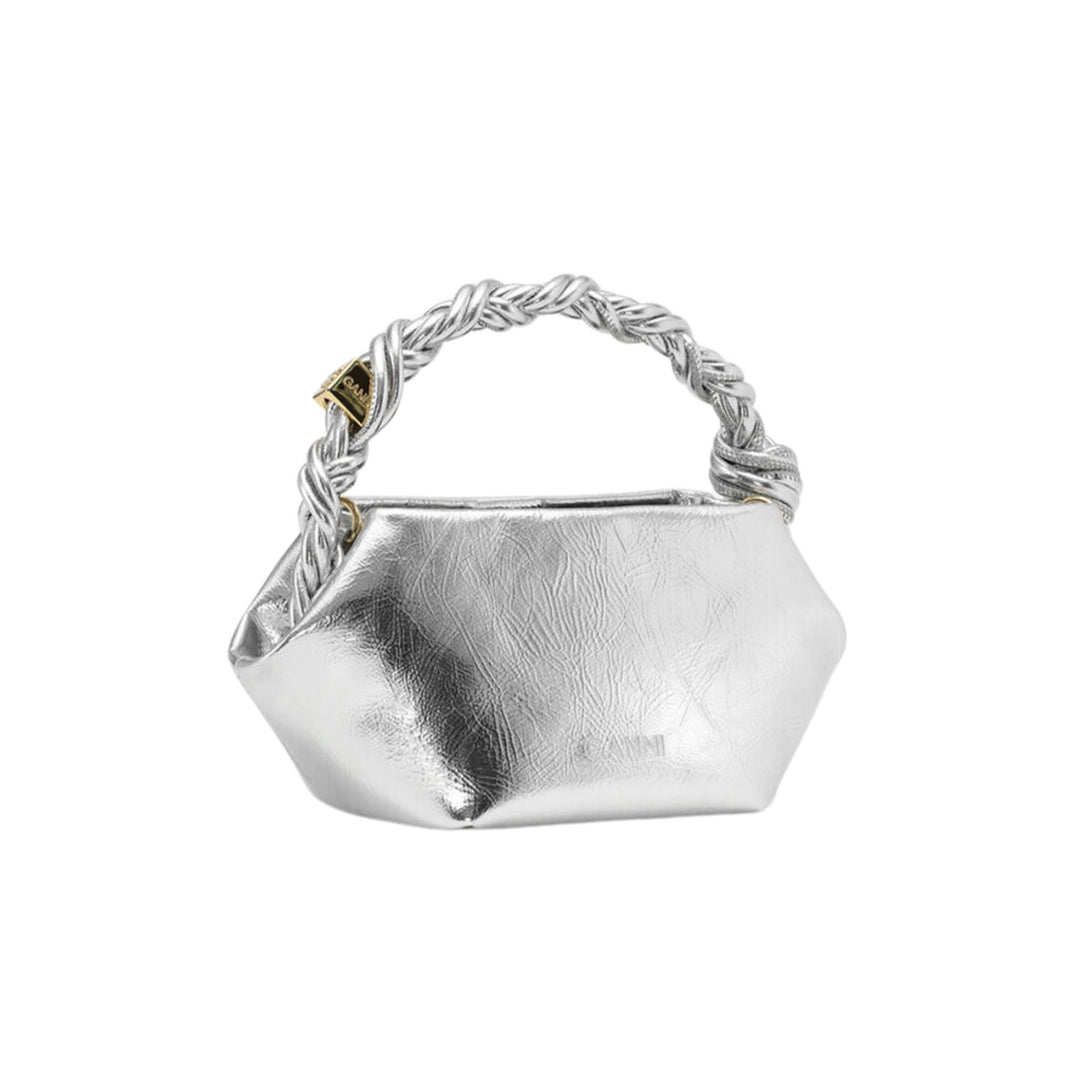 Mini Metallic Bou Bag - Silver