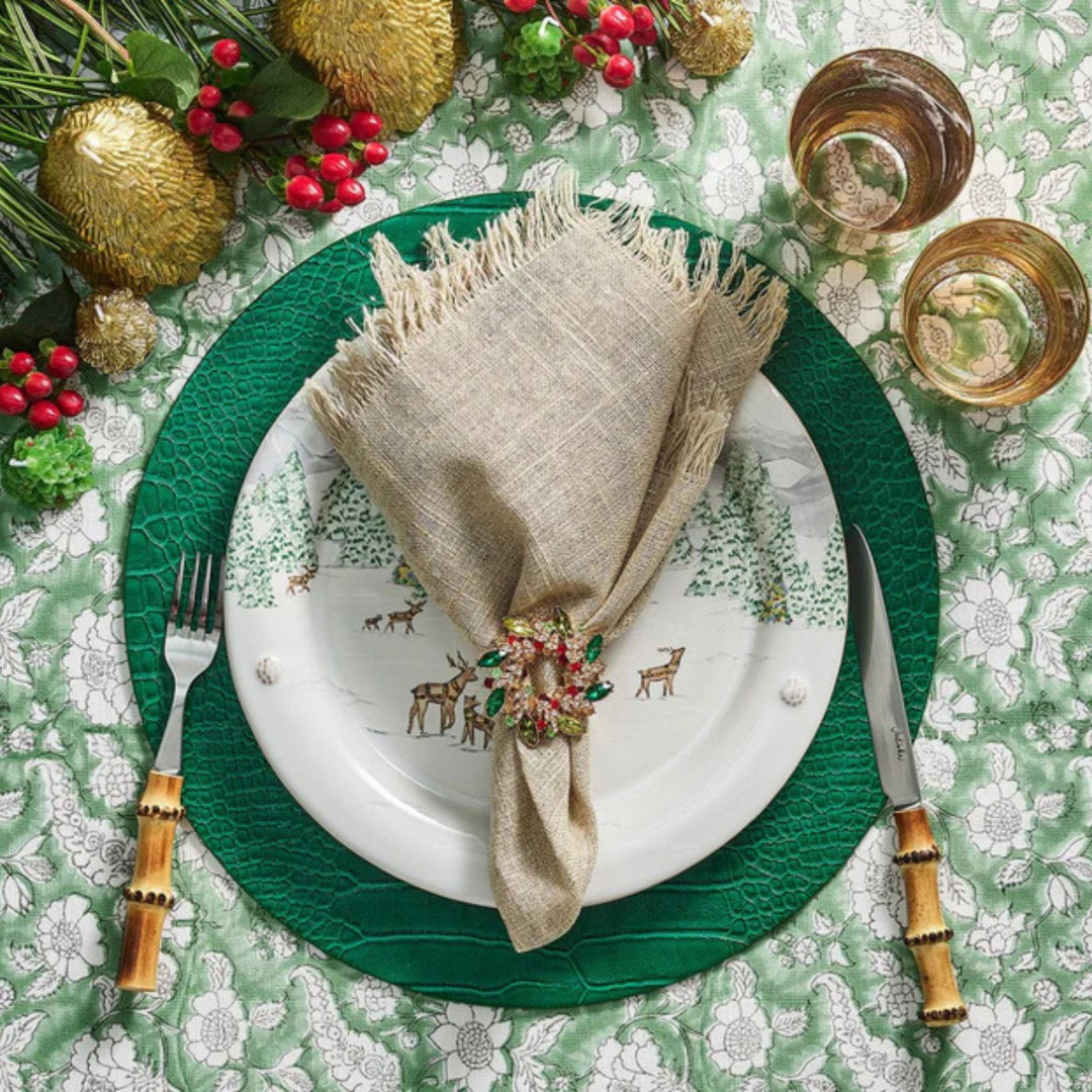 Gem Wreath Napkin Ring - Set of 4