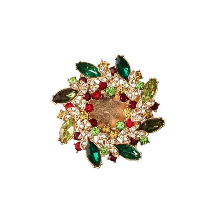 Gem Wreath Napkin Ring - Set of 4