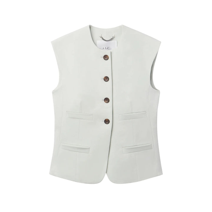 Georgie Vest in Pale Mint