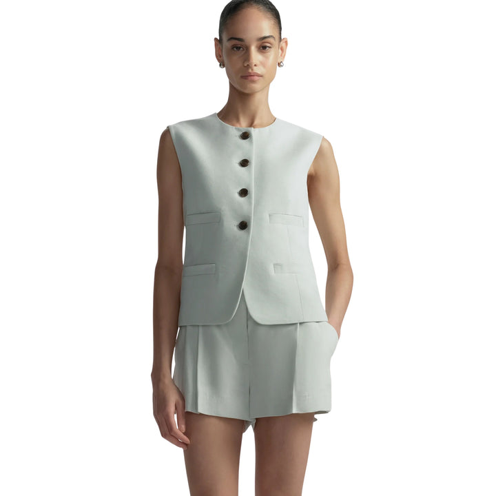 Georgie Vest in Pale Mint
