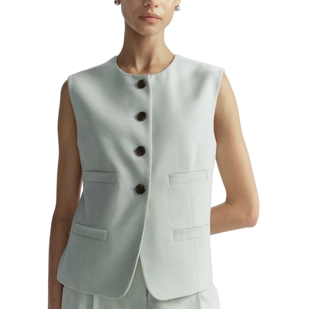 Georgie Vest in Pale Mint