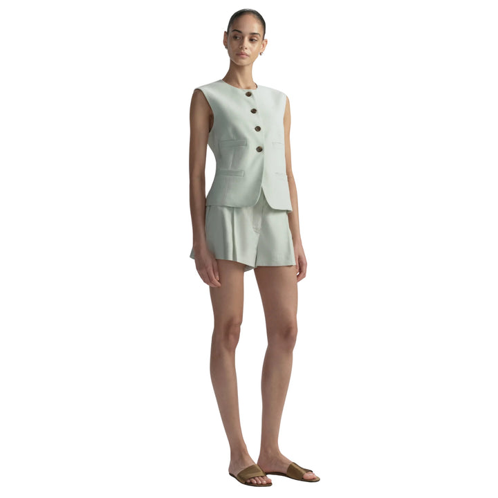 Georgie Vest in Pale Mint