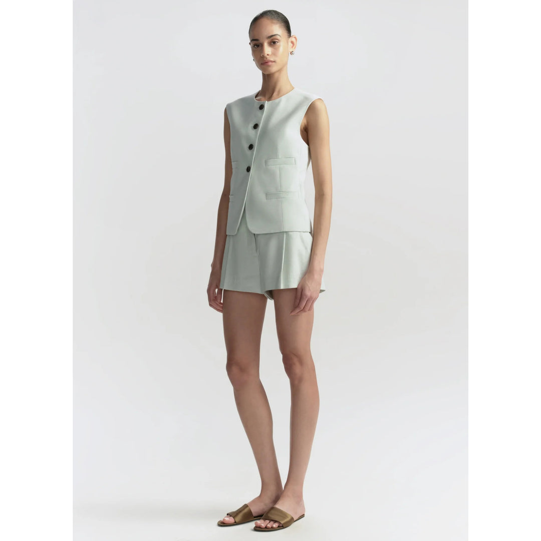 Georgie Vest in Pale Mint