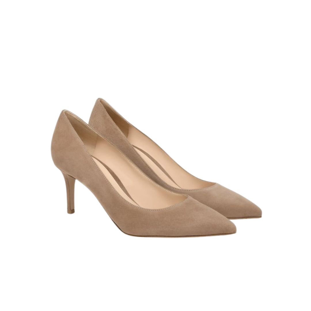 Gianvito 70 Pump in Praline