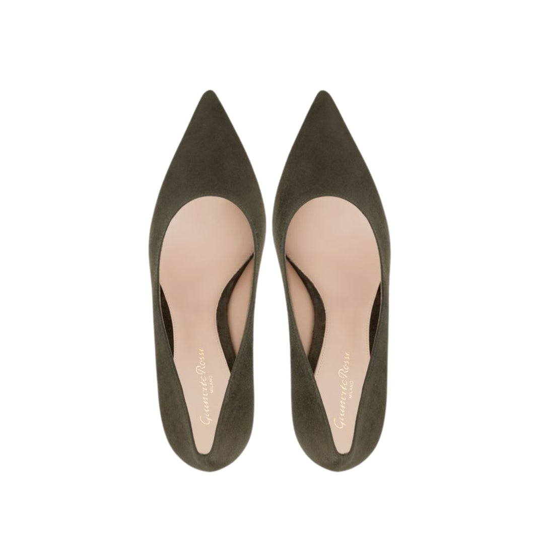Gianvito 85 Pump in Dark Olive