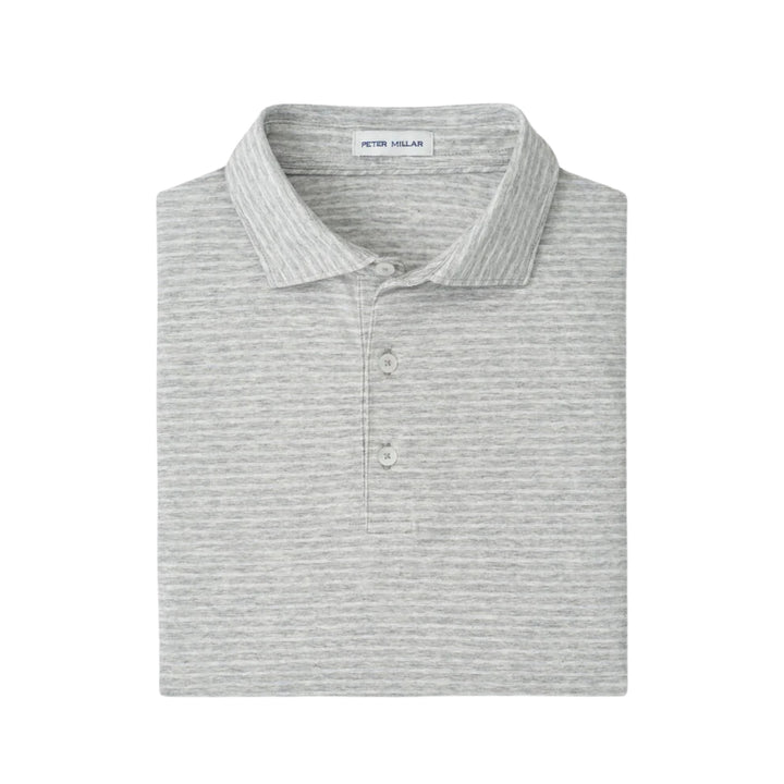 Gilman Crown Flex Cotton Polo in Grey Heather