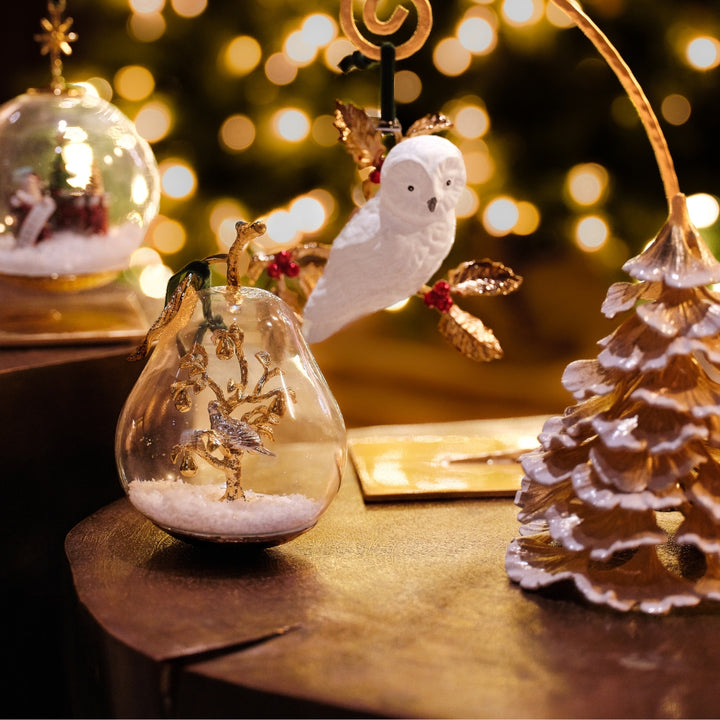 Ginkgo Gold Frost Christmas Tree in Small