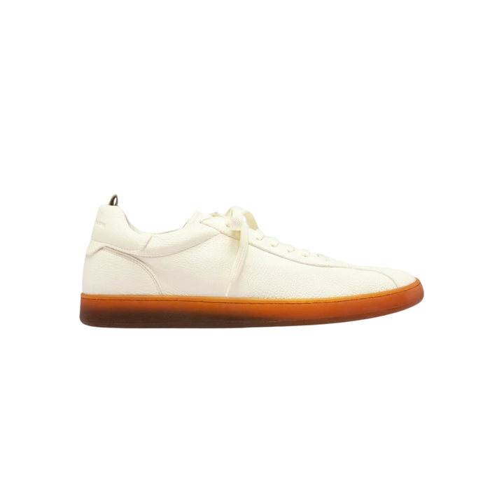 Ginnasio 001 Leather Sneaker in Bianco