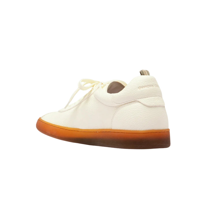 Ginnasio 001 Leather Sneaker in Bianco