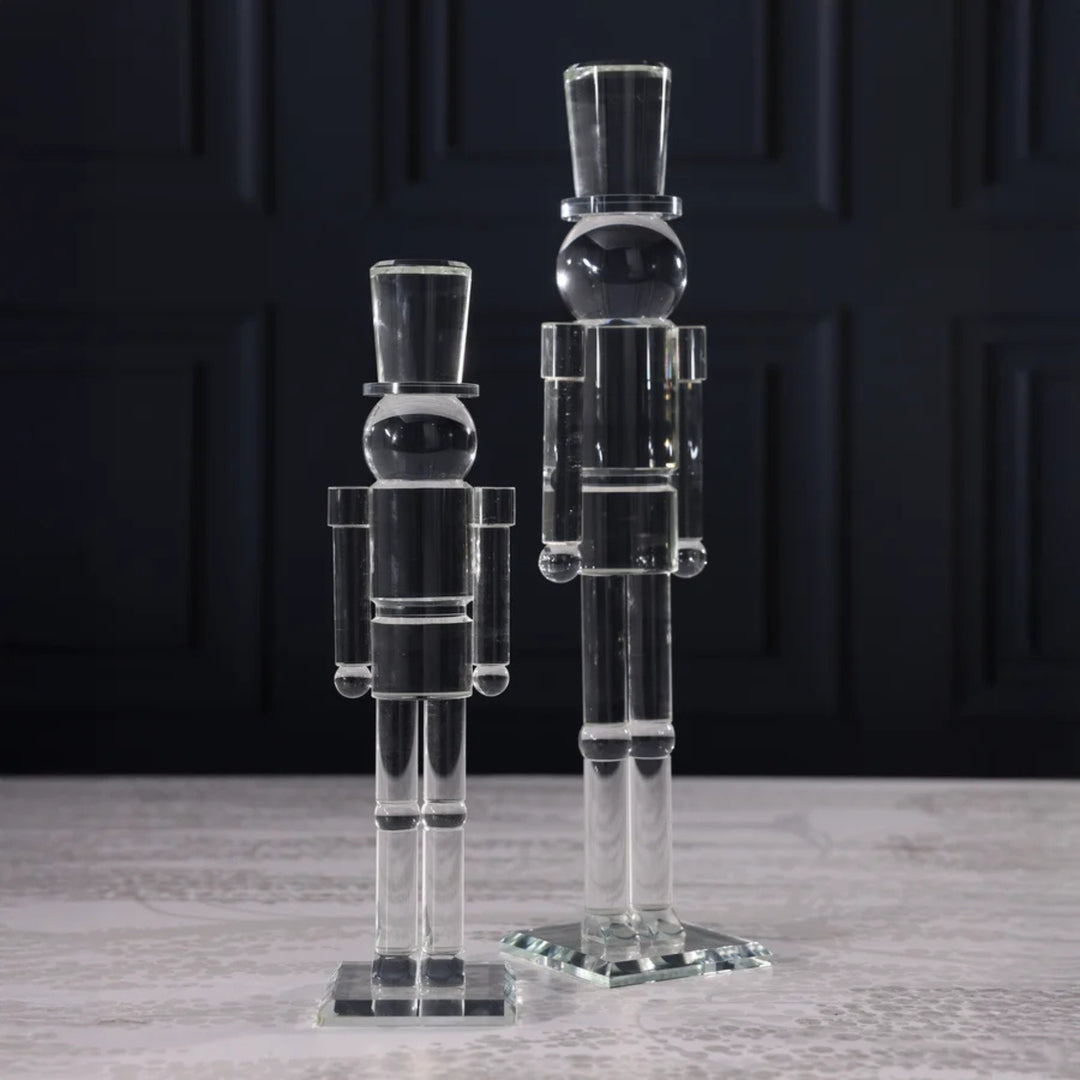Glass Decor Nutcracker, 12"