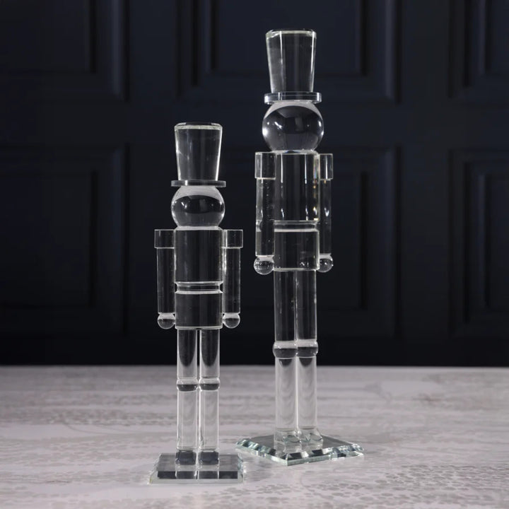 Glass Decor Nutcracker, 12"