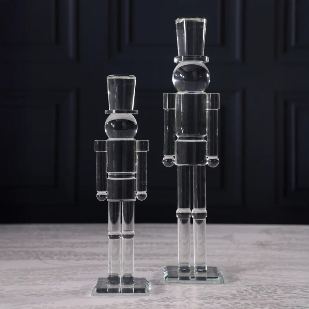 Glass Decor Nutcracker, 16"