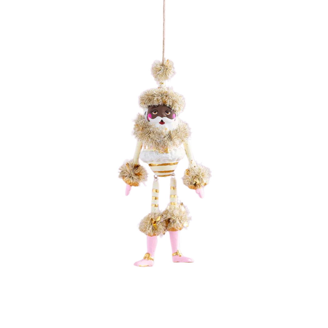 Brown Papa Noel Ornament
