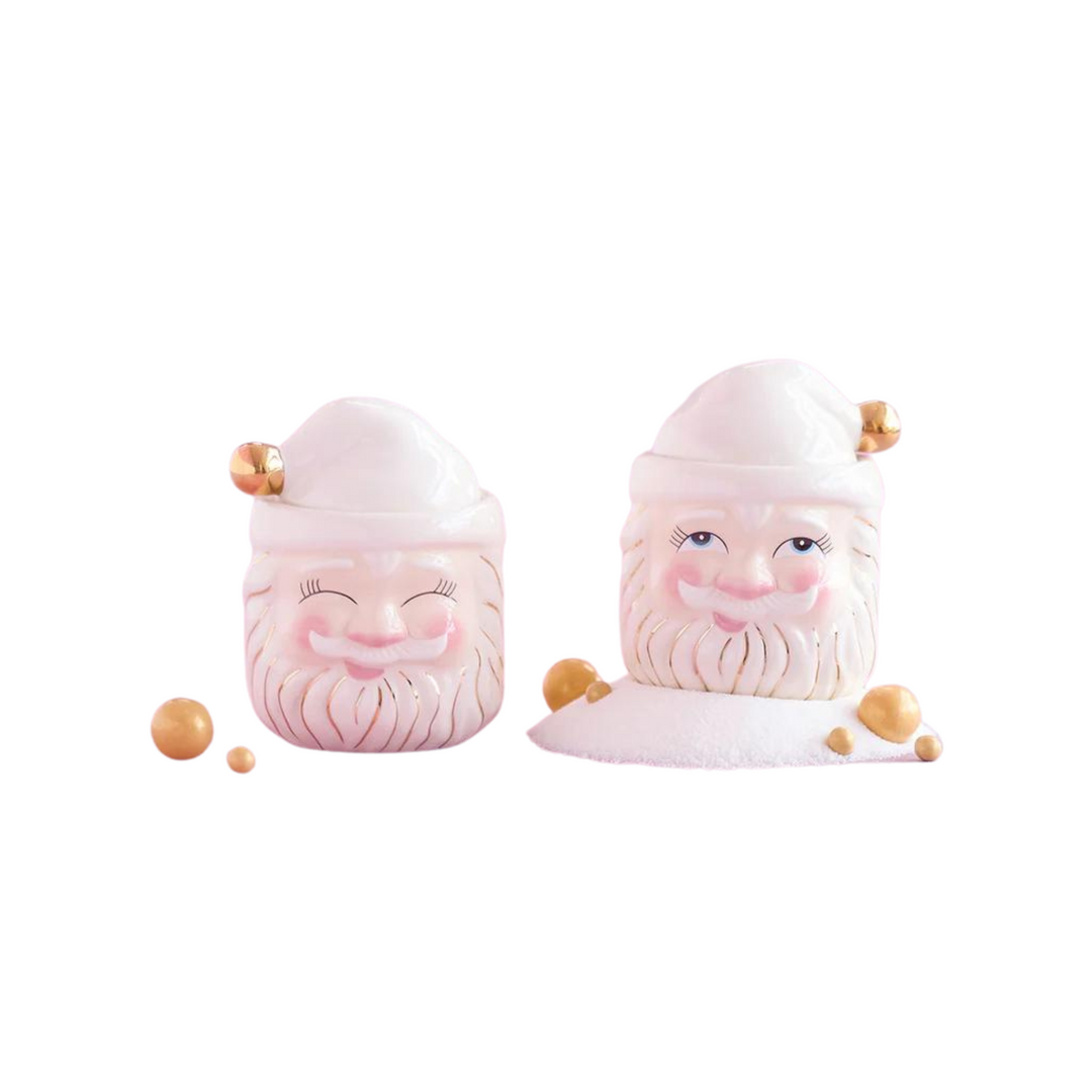 Cream Papa Noel Candy Jar