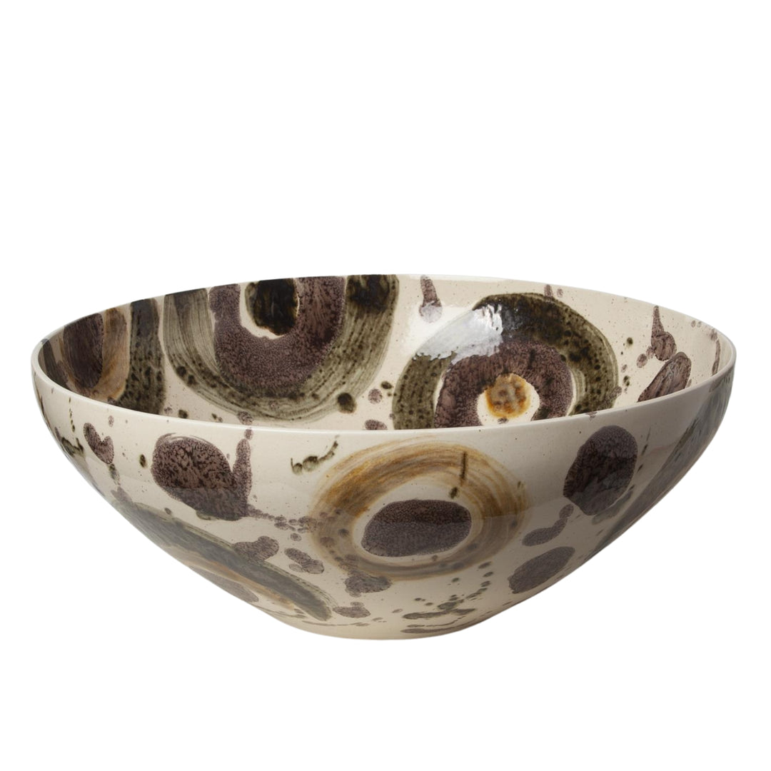 Global Views Earthtone Spots Bowl