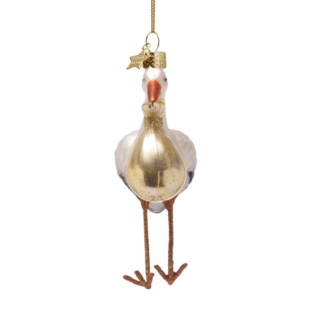 Gold Stork Ornament