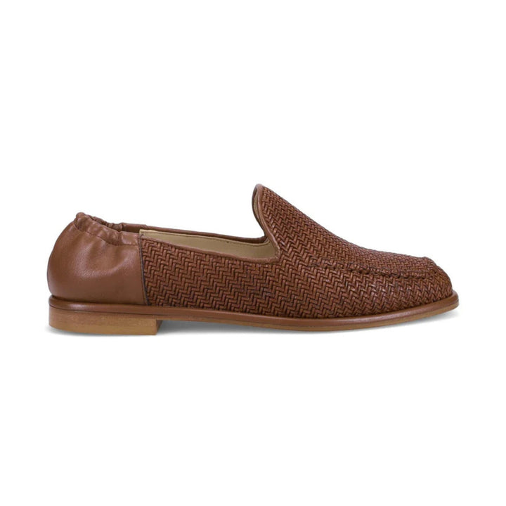 Gracelyn Woven Loafer in Antique Cognac