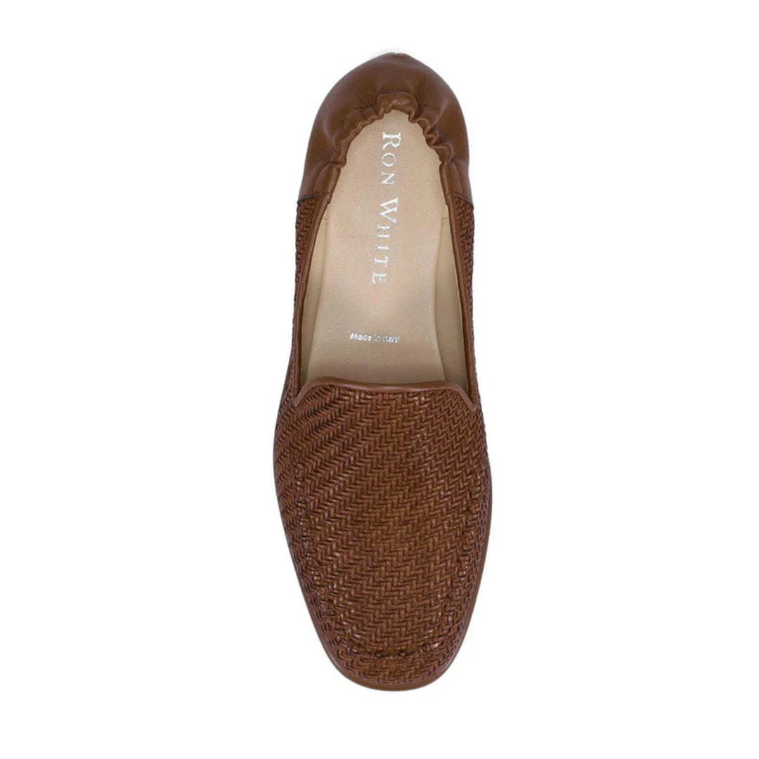 Gracelyn Woven Loafer in Antique Cognac
