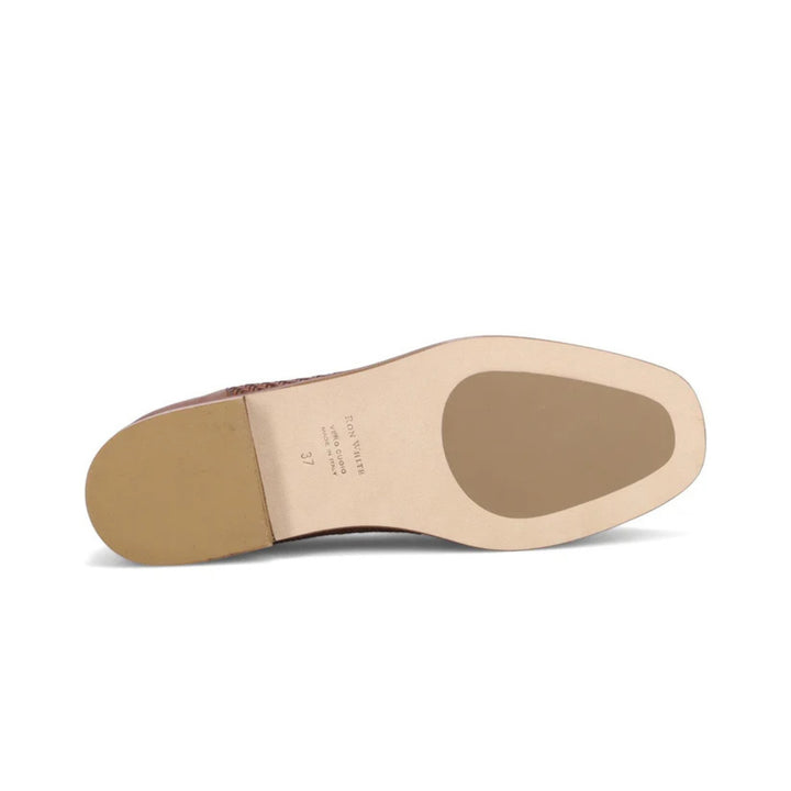 Gracelyn Woven Loafer in Antique Cognac