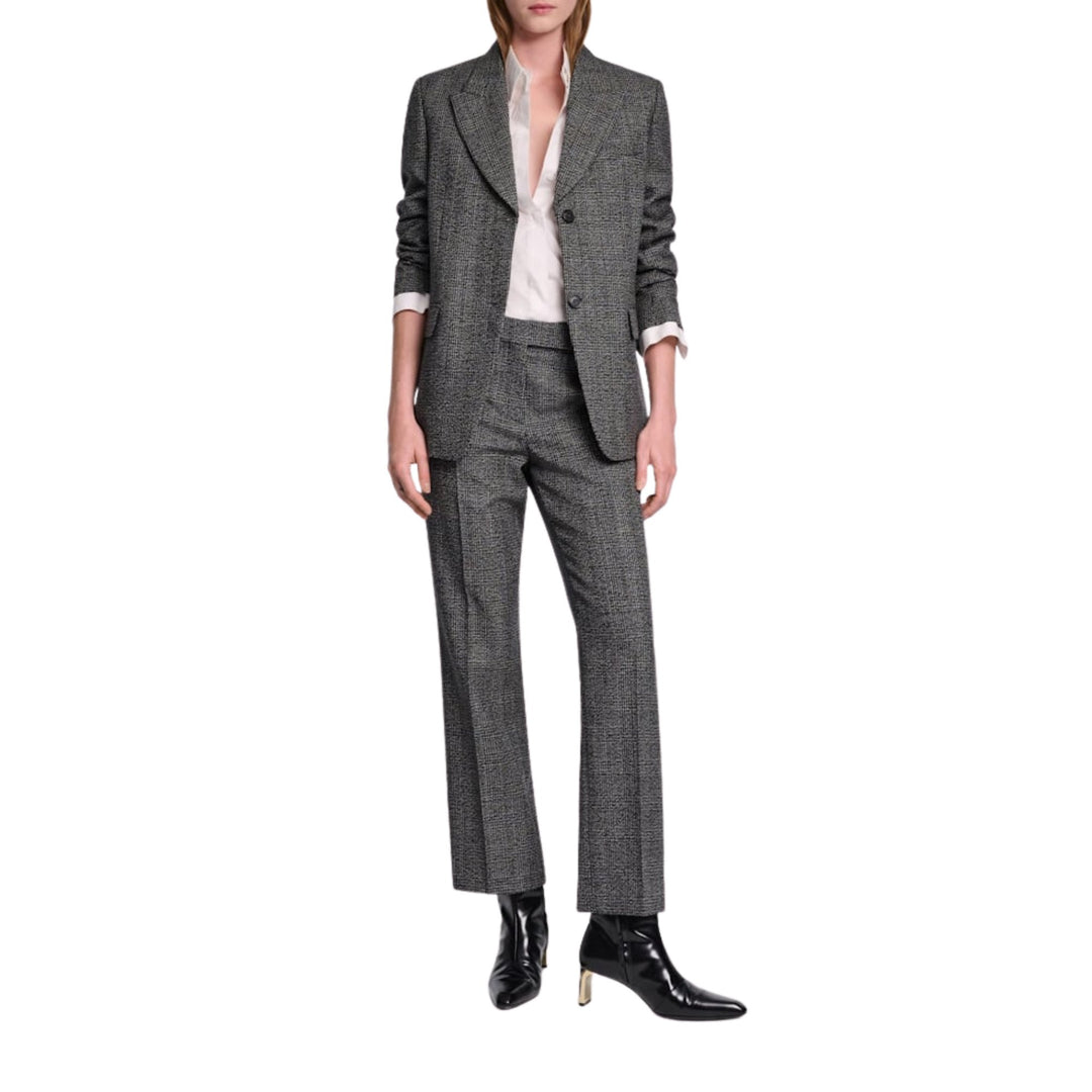 Graphic Elegance Jacket in Salt & Pepper Giencheck