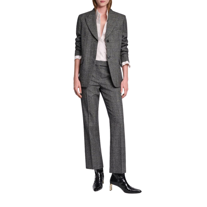 Graphic Elegance Jacket in Salt & Pepper Giencheck