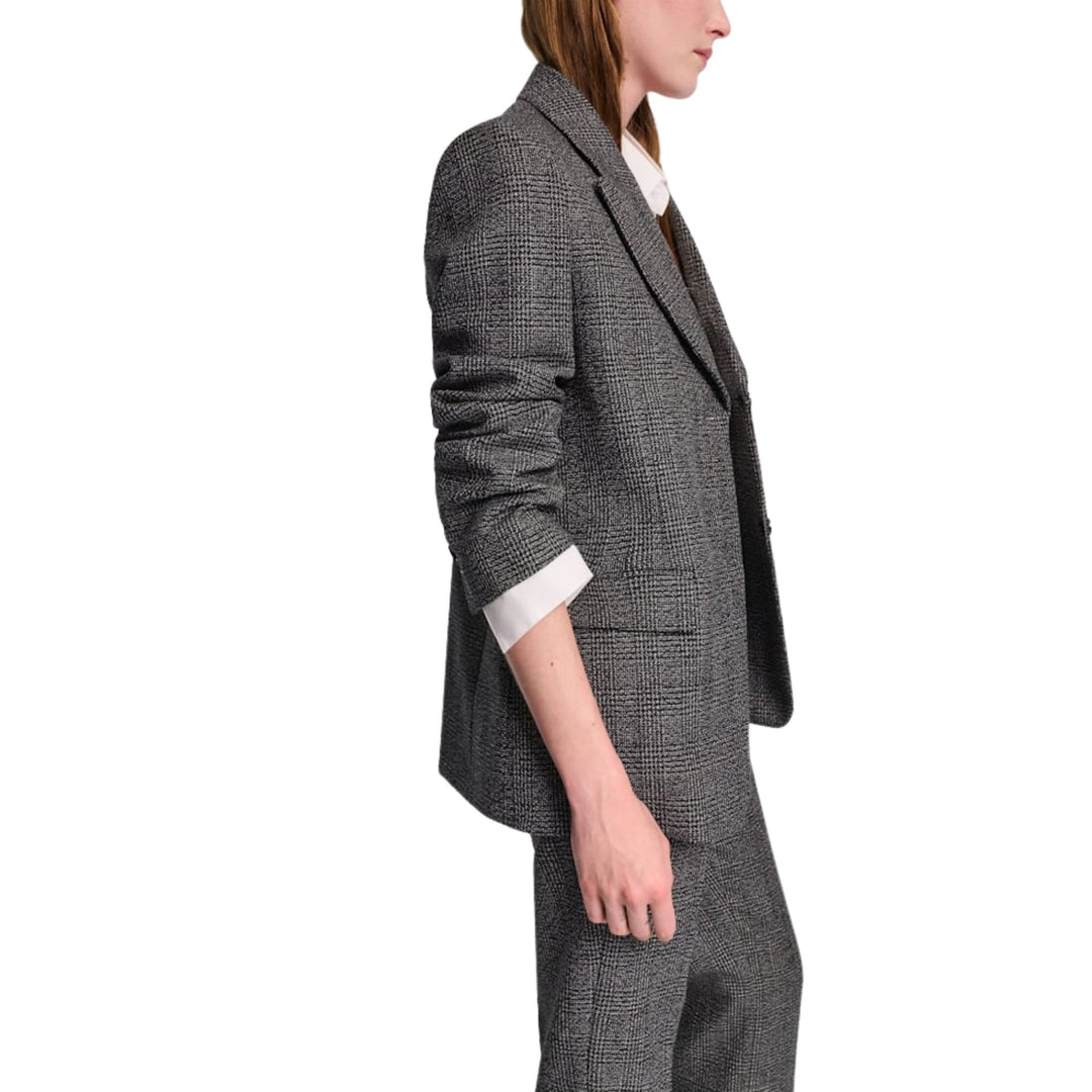Graphic Elegance Jacket in Salt & Pepper Giencheck