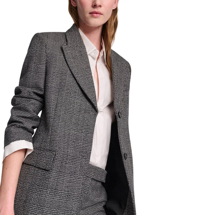 Graphic Elegance Jacket in Salt & Pepper Giencheck