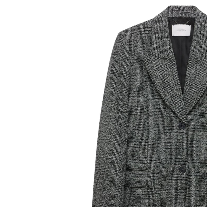 Graphic Elegance Jacket in Salt & Pepper Giencheck