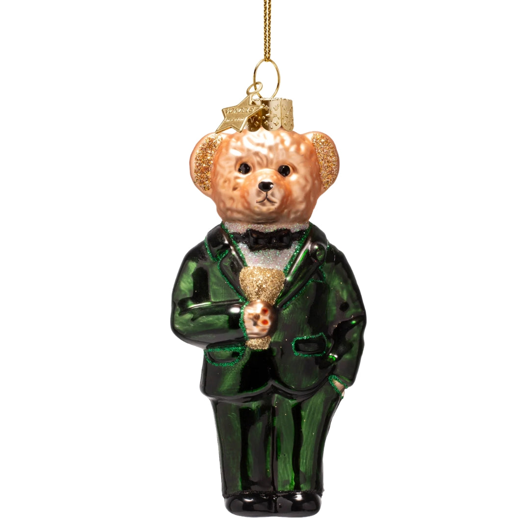 Green Bear Ornament