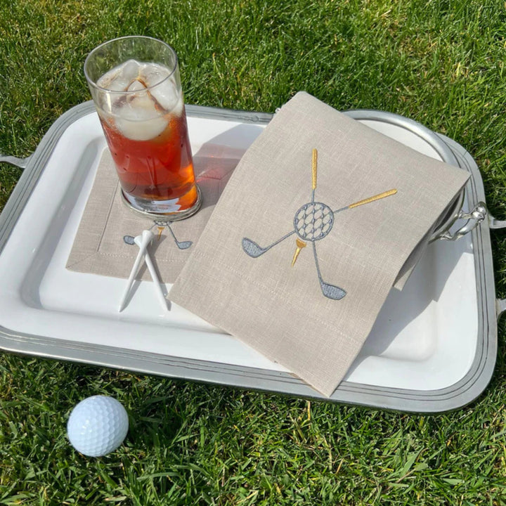 Grey Golf Soft Flax Towel