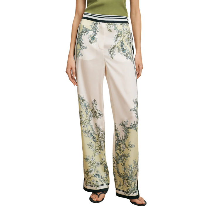 Grigore Pant in Light Pistachio Multi