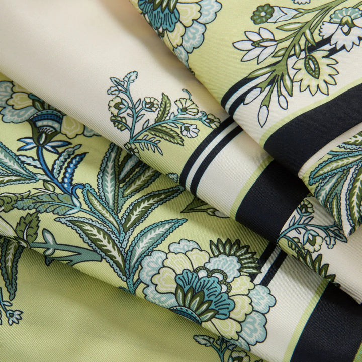 Grigore Pant in Light Pistachio Multi