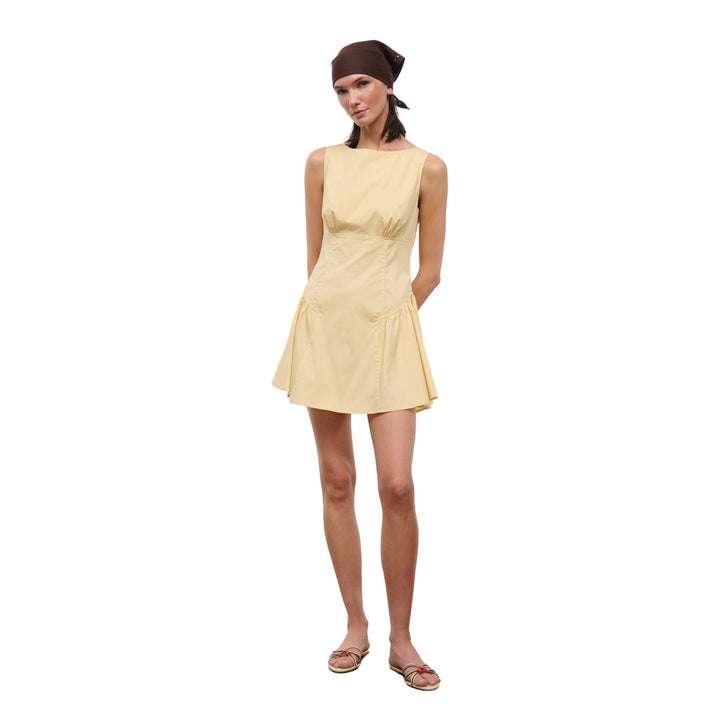 Gwen Mini Dress in Butter