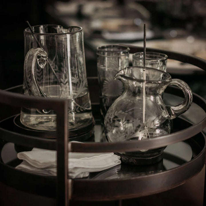 Hacienda Pitcher with Iron Stand