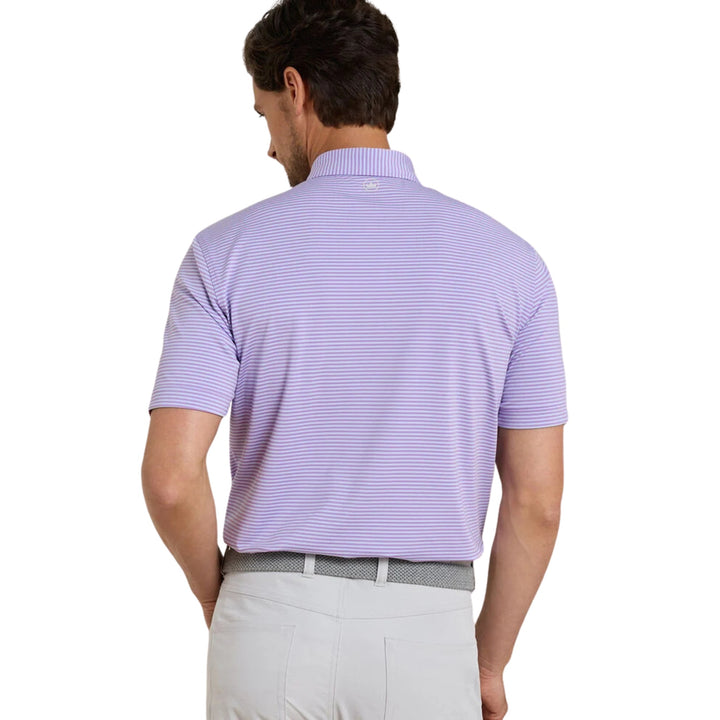 Hales Performance Jersey Polo in Purple Iris