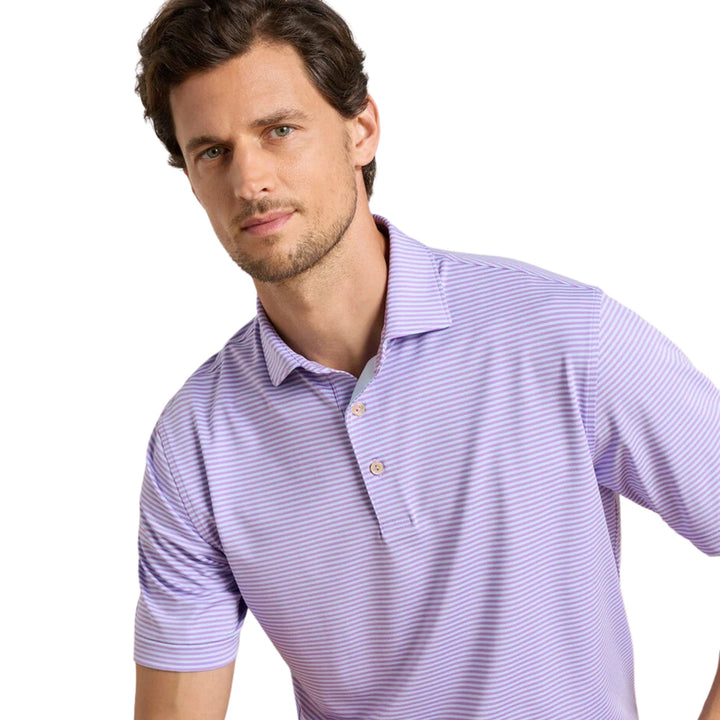 Hales Performance Jersey Polo in Purple Iris