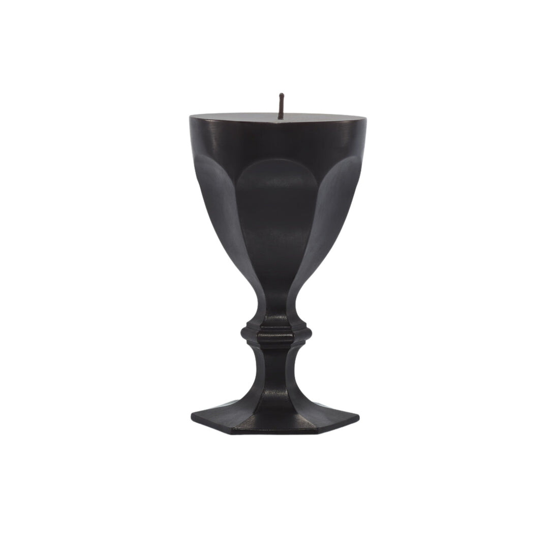 Harcourt Glass Candle - Black