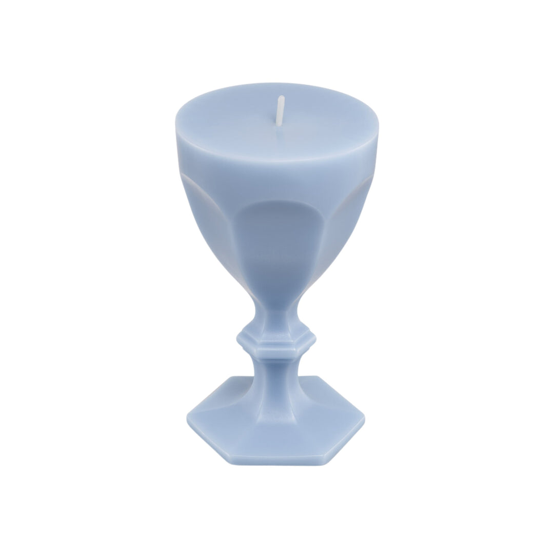 Harcourt Wax Glass Candle - Sky Blue