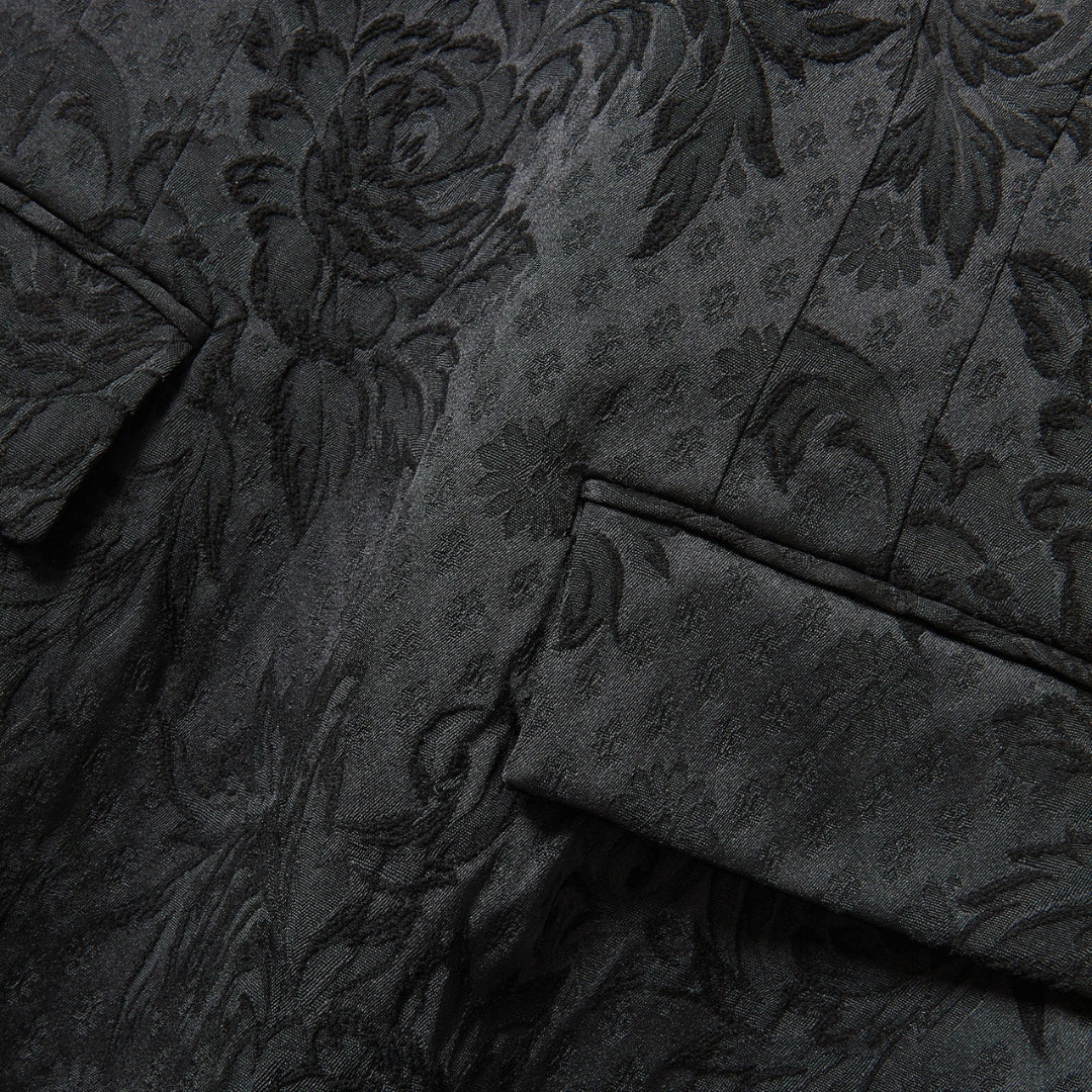 Haworth Floral Mini Dress in Black