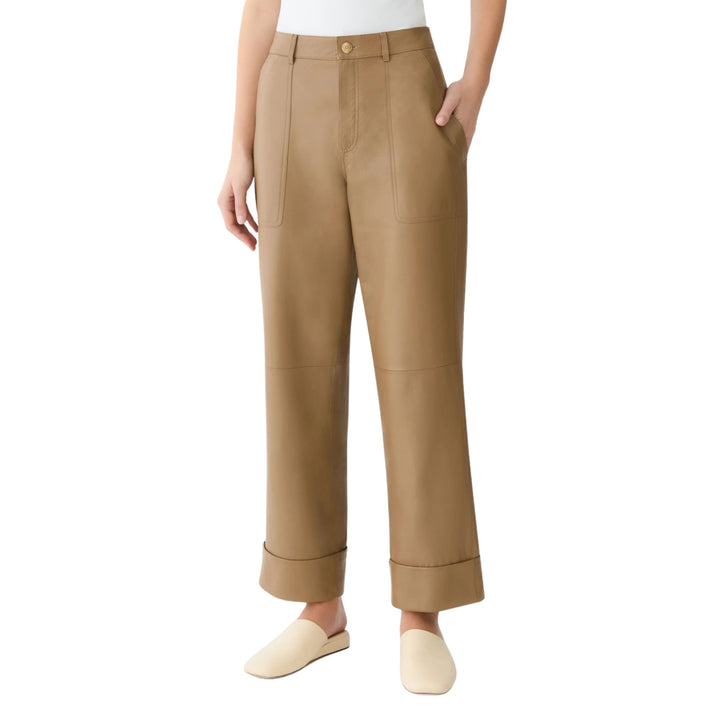 Highline Straight Leg Ankle Pant in Green Clay