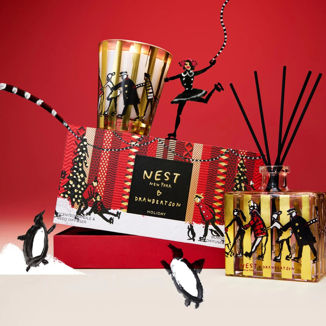 Holiday Candle & Reed Diffuser 2PC Seasonal Gift Set